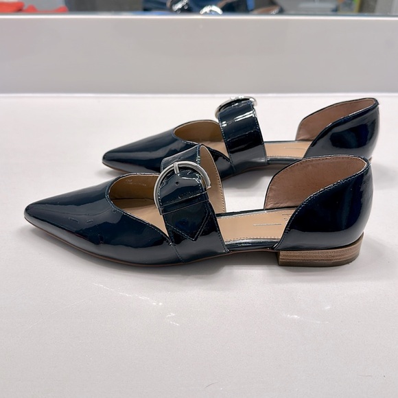 Navy blue patent flats by Paulo size 7 - Picture 2 of 9